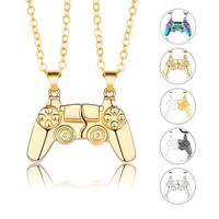 Simple Style Commute Game Console Alloy Plating Couple Bracelets Necklace main image 1