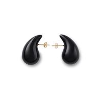 1 Pair Simple Style Water Droplets Stainless Steel Ear Studs main image 5