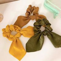 Simple Style Commute Solid Color Cloth Handmade Pleated Hair Tie main image 2