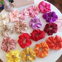 Simple Style Commute Solid Color Cloth Handmade Pleated Hair Tie main image 6