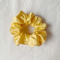 Simple Style Commute Solid Color Cloth Handmade Pleated Hair Tie sku image 2