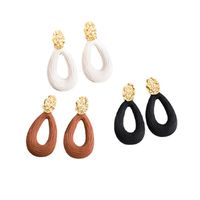 1 Pair Retro Water Droplets Plating Alloy Ear Studs main image 2