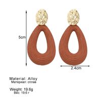 1 Pair Retro Water Droplets Plating Alloy Ear Studs main image 3