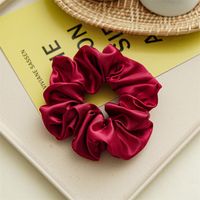 Simple Style Commute Solid Color Cloth Handmade Pleated Hair Tie sku image 16