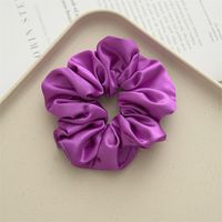 Simple Style Commute Solid Color Cloth Handmade Pleated Hair Tie sku image 29