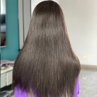 Women's Casual Formal Simple Style Holiday Stage Street Real Hair Centre Parting Long Straight Hair Wigs main image 5