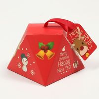 Noël Mignon Père Noël Wapiti Papier Fête Fournitures D'emballage Cadeau sku image 2