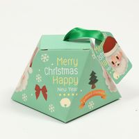 Noël Mignon Père Noël Wapiti Papier Fête Fournitures D'emballage Cadeau sku image 3