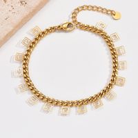 Modern Style Geometric Solid Color 304 Stainless Steel 14K Gold Plated Bracelets In Bulk main image 1