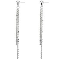 1 Paire Style Classique Géométrique Incruster Argent Sterling Pierres Précieuses Artificielles Boucles D'oreilles main image 4