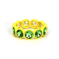 Ig Style Round Alloy Inlay Glass Women's Bracelets sku image 1