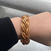 Simple Style Solid Color Silica Gel Braid Unisex Wristband main image 4