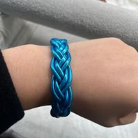 Simple Style Solid Color Silica Gel Braid Unisex Wristband sku image 4