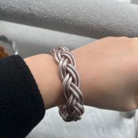 Simple Style Solid Color Silica Gel Braid Unisex Wristband sku image 2