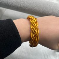 Simple Style Solid Color Silica Gel Braid Unisex Wristband sku image 5