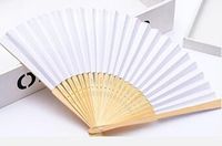 Simple Single-sided Solid Color Candy Color Diy Paper Fan 1 Pieces sku image 1