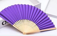 Simple Single-sided Solid Color Candy Color Diy Paper Fan 1 Pieces sku image 5