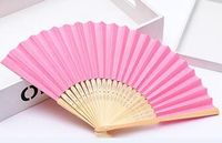 Simple Single-sided Solid Color Candy Color Diy Paper Fan 1 Pieces sku image 3