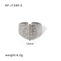 Ig Style Simple Style Heart Shape Solid Color Snake Stainless Steel Plating Hollow Out Open Ring sku image 21