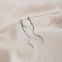 1 Pair Casual Simple Style Heart Shape Flower Bow Knot Enamel Plating Inlay Alloy Rhinestones Pearl Drop Earrings sku image 12