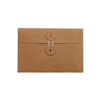 Ins Simple Retro File Bag Style Strap Kraft Paper Envelope Buggy Bag Winding Strap Envelope Bag Stationery T main image 3