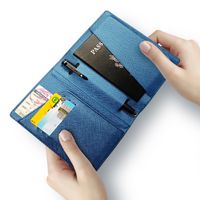 Unisex Classic Style Solid Color Pu Leather Passport Holders main image 5