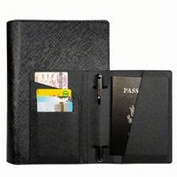 Unisex Classic Style Solid Color Pu Leather Passport Holders main image 4