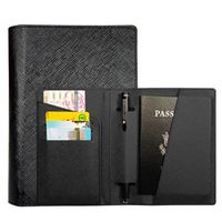 Unisex Classic Style Solid Color Pu Leather Passport Holders main image 3