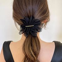 Simple Style Commute Flower Silk Yarn Hair Clip main image 5
