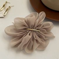 Simple Style Commute Flower Silk Yarn Hair Clip sku image 1