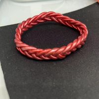 Classic Style Solid Color Silica Gel Braid Unisex Wristband sku image 11