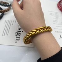 Classic Style Solid Color Silica Gel Braid Unisex Wristband sku image 8