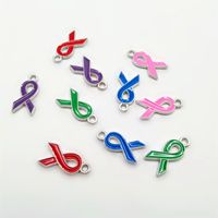 Simple Style Ribbon Alloy Enamel Plating Silver Plated Jewelry Accessories main image 1