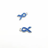 Simple Style Ribbon Alloy Enamel Plating Silver Plated Jewelry Accessories main image 5