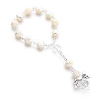 Cross-border Hot Sale Religious Cold Wind Special-interest Design Beads Love Angel Wings Bracelet Rose Pearl Bracelet sku image 3