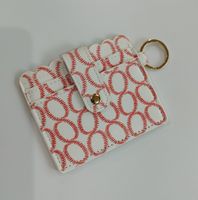 Simple Style Geometric Pu Leather Bag Pendant Keychain sku image 9