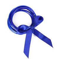 Retro Simple Style Solid Color Bow Knot Silica Gel Women's Wristband sku image 5