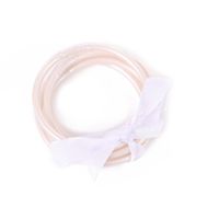 Retro Simple Style Solid Color Bow Knot Silica Gel Women's Wristband sku image 4