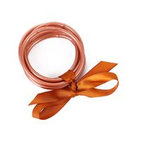 Retro Simple Style Solid Color Bow Knot Silica Gel Women's Wristband sku image 13