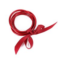 Retro Simple Style Solid Color Bow Knot Silica Gel Women's Wristband sku image 16