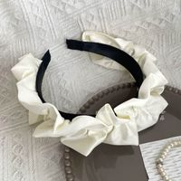 Ig Style Sweet Solid Color Flower Cloth Inlay Rhinestones Pearl Hair Band sku image 14