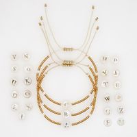Casual Streetwear Letter Glass Rope Shell Beaded Women's Bracelets main image 1