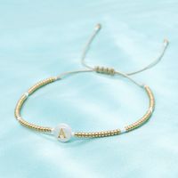 Casual Streetwear Letter Glass Rope Shell Beaded Women's Bracelets main image 3