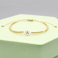 Casual Streetwear Letter Glass Rope Shell Beaded Women's Bracelets main image 2