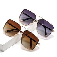 Casual Sports Solid Color Ac Square Full Frame Men's Sunglasses main image 1