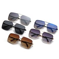 Casual Sports Solid Color Ac Square Full Frame Men's Sunglasses main image 2