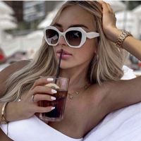 Ins Style Hip-hop Streetwear Solid Color Pc Polygon Full Frame Women's Sunglasses main image 1