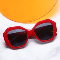 Ins Style Hip-hop Streetwear Solid Color Pc Polygon Full Frame Women's Sunglasses main image 2