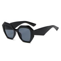 Ins Style Hip-hop Streetwear Solid Color Pc Polygon Full Frame Women's Sunglasses sku image 1