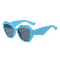 Ins Style Hip-hop Streetwear Solid Color Pc Polygon Full Frame Women's Sunglasses sku image 5